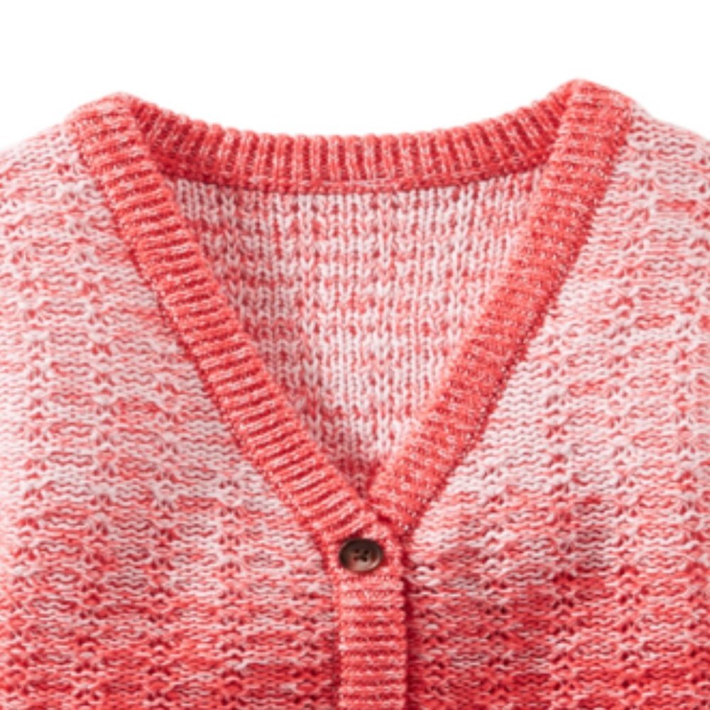 OSHKOSH B'GOSH Baby Girls Knit Cotton Cardigan Ombre Sweater with Pocket… - Picture 2 of 4